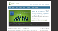 Desktop Screenshot of hearingandspeech.com.au